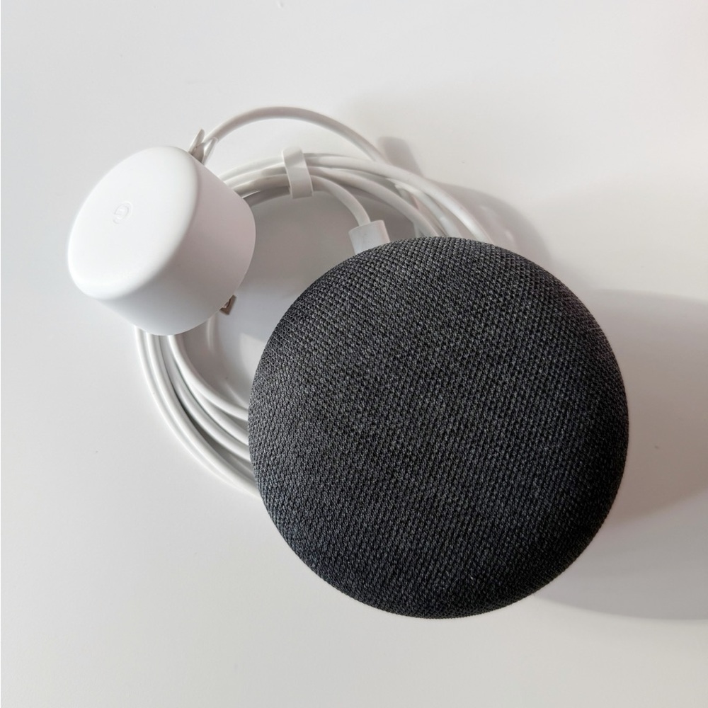 Google Nest Mini Speaker in Dark Gray, Never Used